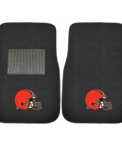 Cleveland Browns 2 Piece Embroidered Car Mat