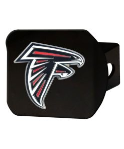Atlanta Falcons Metal Hitch Cover - Black