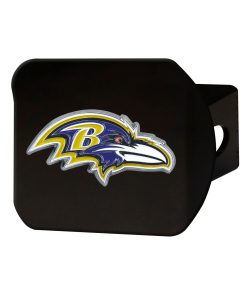 Baltimore Ravens Metal Hitch Cover - Black