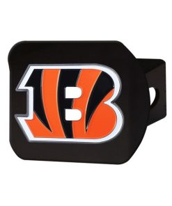 Cincinnati Bengals Metal Hitch Cover - Black w/ Color