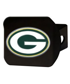 Green Bay Packers Metal Hitch Cover - Black