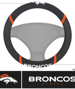 Denver Broncos Deluxe Steering Wheel Cover