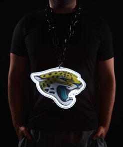 Jacksonville Jaguars 10 Neon Light Up Big Logo Fan Chain