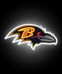 Baltimore Ravens 15 Neon Light Up Team Logo Sign