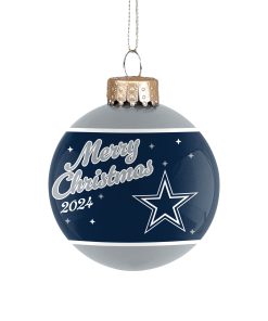 Dallas Cowboys 2024 Glass Ball Ornament