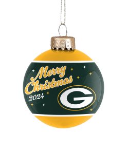 Green Bay Packers 2024 Glass Ball Ornament