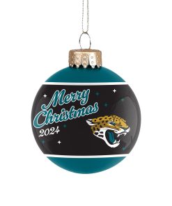 Jacksonville Jaguars 2024 Glass Ball Ornament