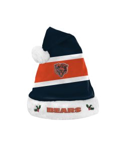 Chicago Bears Embroidered Colorblock Santa Hat