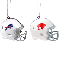 Buffalo Bills 2 Pack Plastic Helmet Ornament