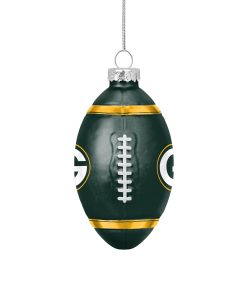 Green Bay Packers Blown Glass Team Ball Ornament