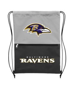 Baltimore Ravens Split Color Drawstring Bag