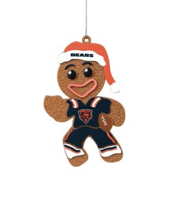 Chicago Bears Gingerbread Man in Uniform Ornament