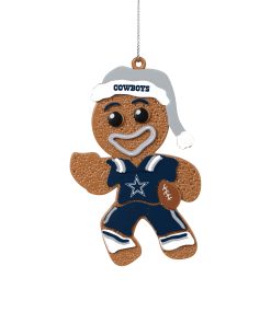 Dallas Cowboys Gingerbread Man in Uniform Ornament