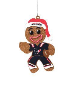Houston Texans Gingerbread Man in Uniform Ornament