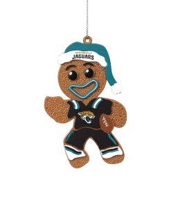 Jacksonville Jaguars Gingerbread Man in Uniform Ornament