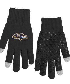 Baltimore Ravens Knit Gloves with Silicone Grippers