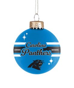 Carolina Panthers 2025 Glass Ball Ornament