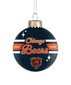 Chicago Bears 2025 Glass Ball Ornament