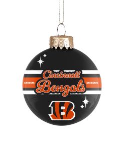 Cincinnati Bengals 2025 Glass Ball Ornament