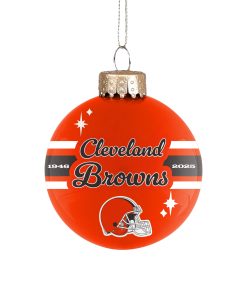 Cleveland Browns 2025 Glass Ball Ornament