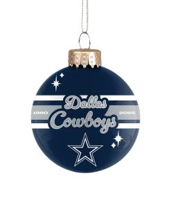 Dallas Cowboys 2025 Glass Ball Ornament