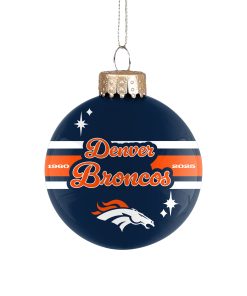 Denver Broncos 2025 Glass Ball Ornament