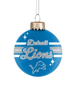 Detroit Lions 2025 Glass Ball Ornament