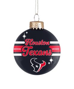 Houston Texans 2025 Glass Ball Ornament