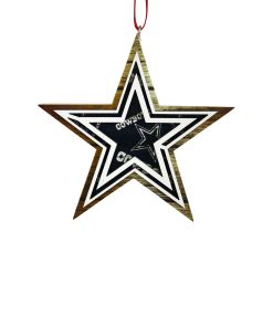 Dallas Cowboys Raised Logo Mural Ornament