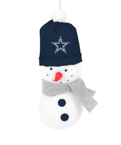 Dallas Cowboys 3.5 Plush Snowman Ornament