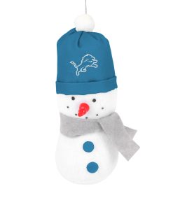 Detroit Lions 3.5 Plush Snowman Ornament