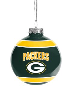 Green Bay Packers Glass Ball Ornament