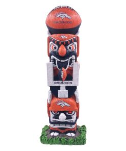 Denver Broncos 16 Tiki Face Totem Pole Figurine