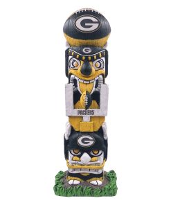 Green Bay Packers 16 Tiki Face Totem Pole Figurine