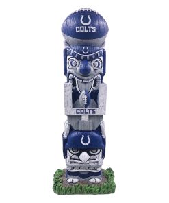 Indianapolis Colts 16 Tiki Face Totem Pole Figurine