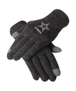Dallas Cowboys Charcoal Gray Knit Glove