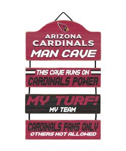 Arizona Cardinals Man Cave Dangle Sign