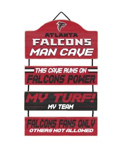Atlanta Falcons Man Cave Dangle Sign