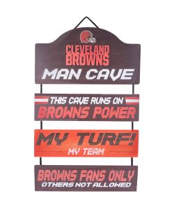 Cleveland Browns Man Cave Dangle Sign