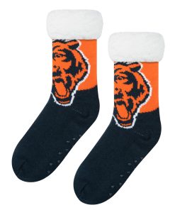 Chicago Bears Colorblock Footy Slipper Socks