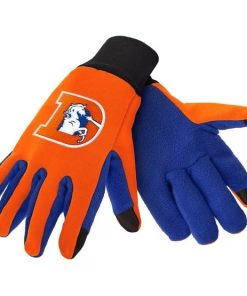 Denver Broncos Retro Color Texting Gloves