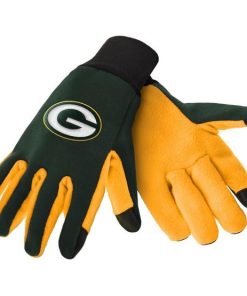 Green Bay Packers Color Texting Gloves