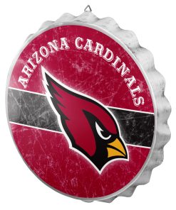 Arizona Cardinals Metal Distressed Bottle Cap Sign