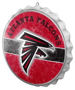 Atlanta Falcons Metal Distressed Bottle Cap Sign