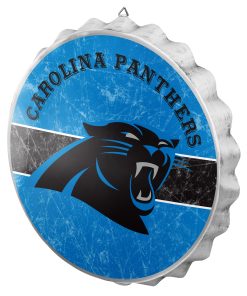 Carolina Panthers Metal Distressed Bottle Cap Sign