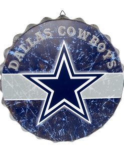 Dallas Cowboys Metal Distressed Bottle Cap Sign