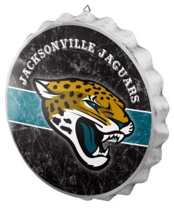 Jacksonville Jaguars Metal Distressed Bottle Cap Sign