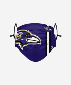 Baltimore Ravens On-Field Sideline Big Logo Adjustable Face Cover