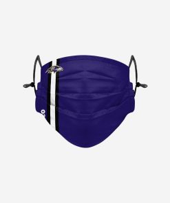 Baltimore Ravens On-Field Sideline Team Stripe Adjustable Face Cover