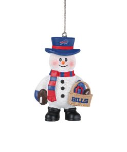 Buffalo Bills Snowman Basket Ornament
